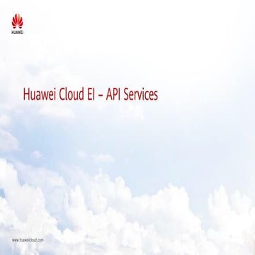 Chapter 3 Huawei Cloud EI – API Services.pdf