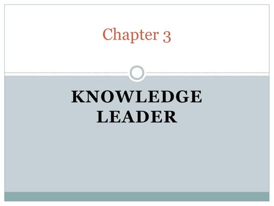 Knowledge Leader