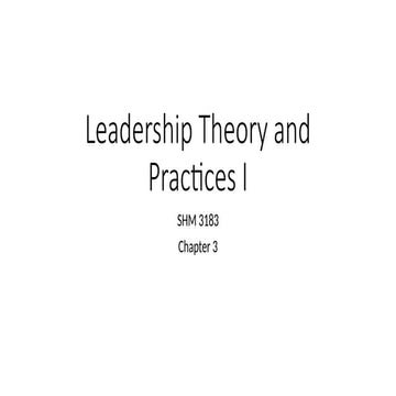 Chapter 3 Leadership Theory and Practices I.pptx