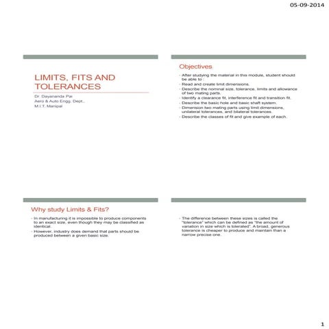 Chapter 3 limits, fits and tolerances