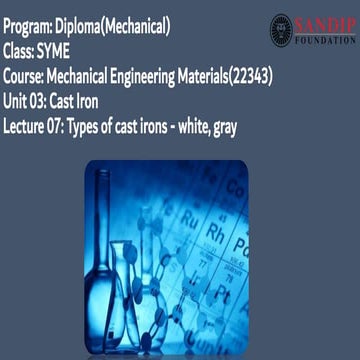 Chapter 3 Mechanical Engineering Materials - 22343 
