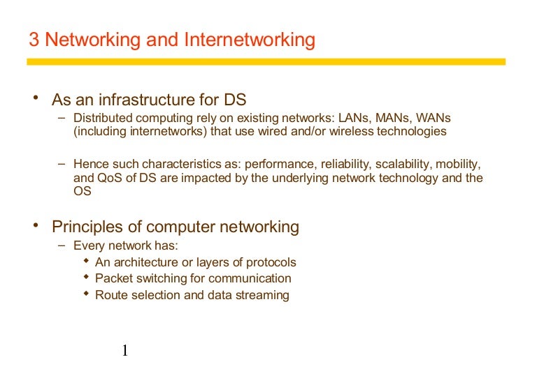 Chapter 3 networking and internetworking
