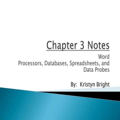 Chapter 3 notes ppt | PPTX