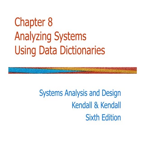 Analyzing systems using data dictionaries