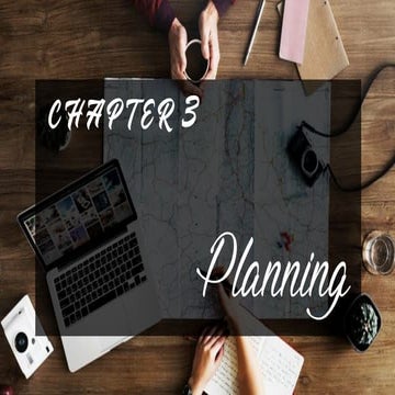 Chapter 3 planning