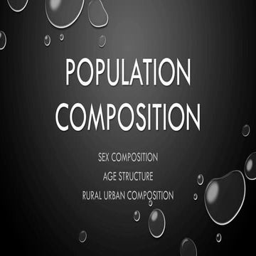 Chapter 3 population composition