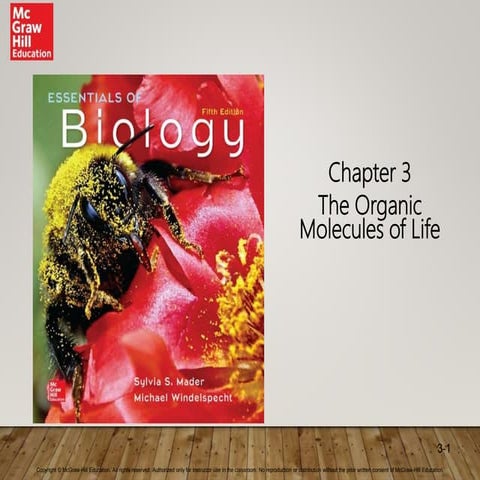 Chapter 3 The Organic Molecules of Life