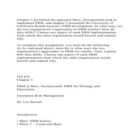 Enterprise Risk Management | PPTX