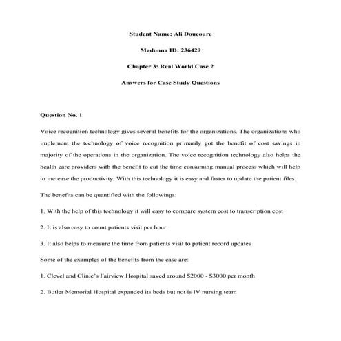 Chapter 3 real world case 2 | DOC