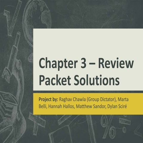Chapter 3 – review packet solutions | PPT