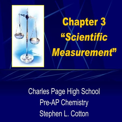 Chapter 3 scientific measurement