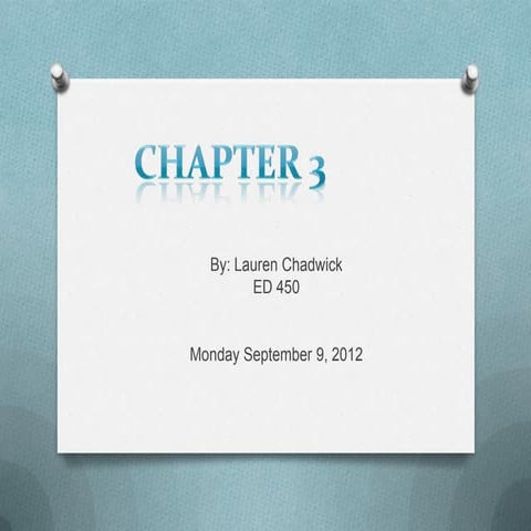 Chapter 3 teachback