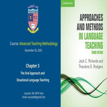 Chapter 3 The Oral Approach and Situational Language Teaching.pptx