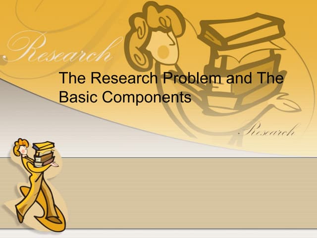 Chapter 3-THE RESEARCH PROBLEM