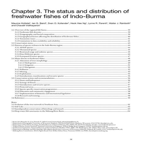 Freshwater biodiversity of Sri Lanka | DOCX