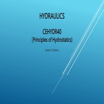 hydrostatics on surface_fluid mechanics.