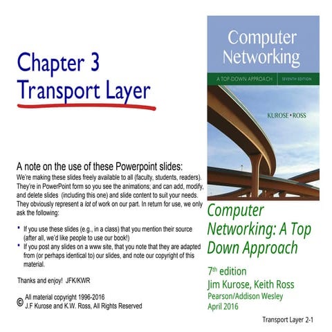 computer Networks Transport Layer .ppt