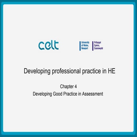 Developing professional practice ch 4