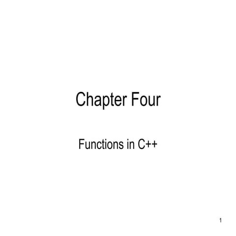 Chapter 4 | PPT