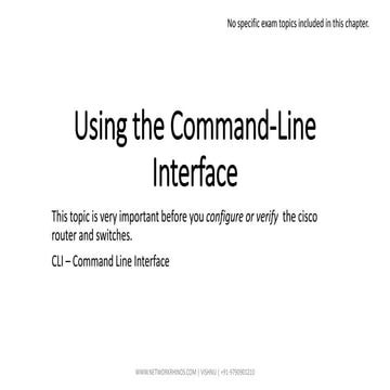 Chapter 4. using the command line interface | PPT