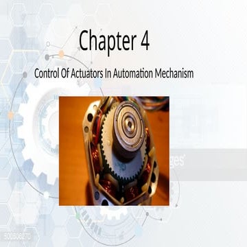 Control of Actuator in Automation Mechanism