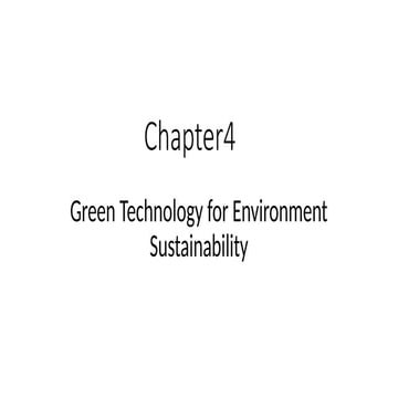 Advancing Environmental Sustainability Through Green Technology ...