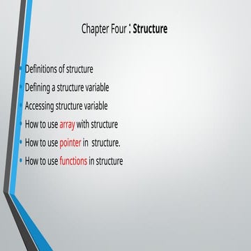 CHAPTER-7 C++ PROGRAMMING ( STRUCTURE IN C++) | PPT