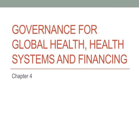 Governance for health | PDF