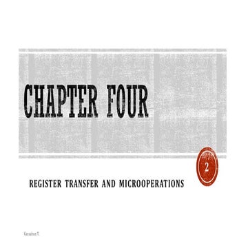 Comprehensive Overview of Register Transfer and Microoperations in ...