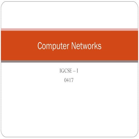 Chapter 4 computer networks | PPT