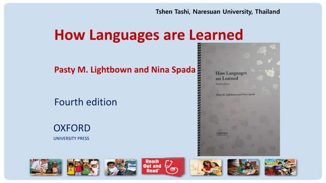 Chapter 4   how languages are learned - pasty m. lightbown and nina spada