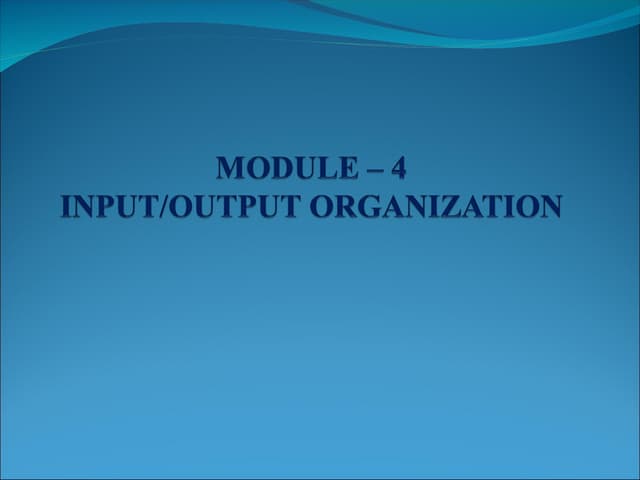 Microprocessor IO module and its different functions
