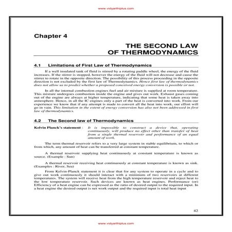 Chapter 4  second law