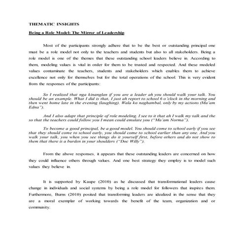 Chapter 4   thematic insights