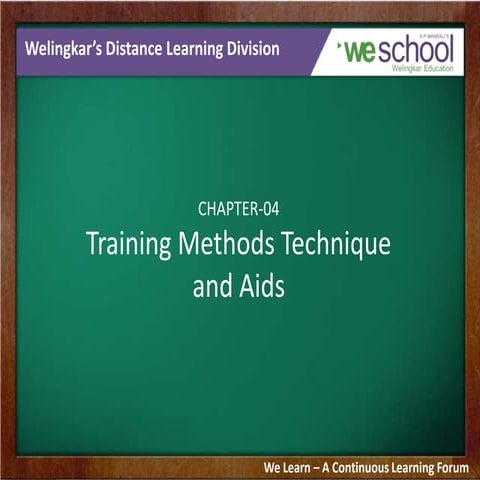 Training Methods Technique and Aids