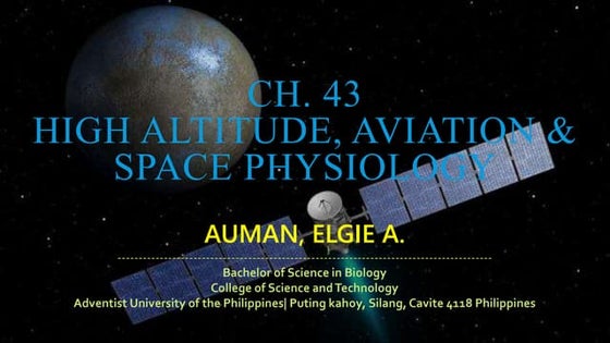 Introduction to Aviation and deep physiology | PPT