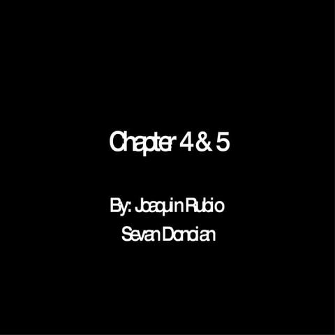 Chapter 4 & 5[1]