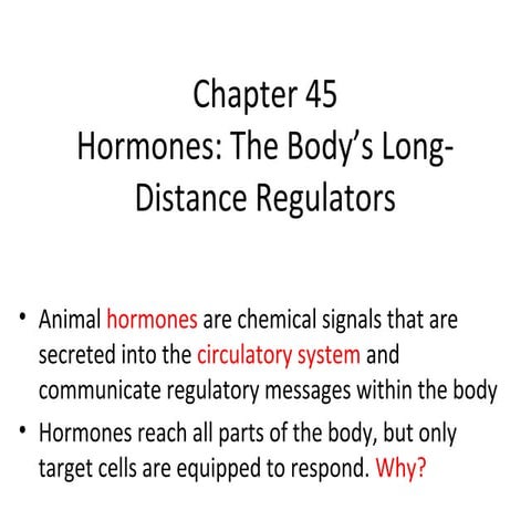 Chapter 45: Hormones