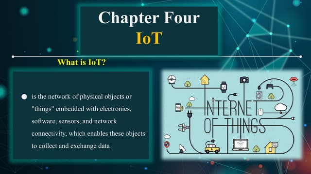 Emerging  Technology Chapter 4 internets of things