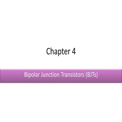 Chapter 4 bjt