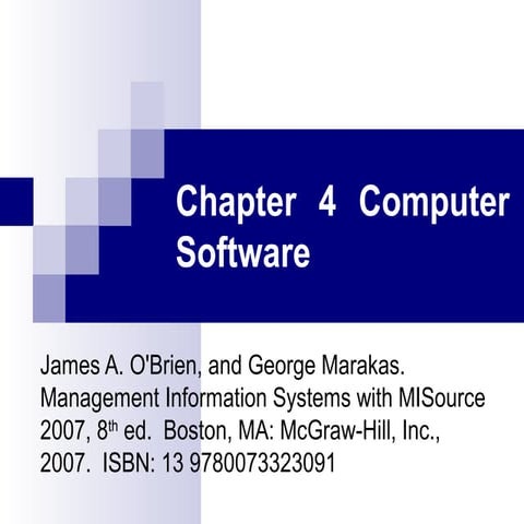 Chapter 4 computer software | PPT