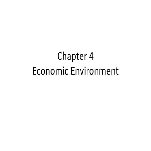 Economic environment