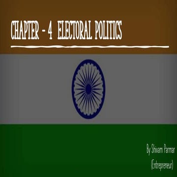Chapter - 4, Electoral Politics, Democratic Politics, Social Science, Class 9