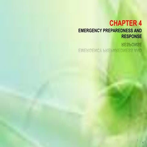 Chapter4 emergency preparedness
