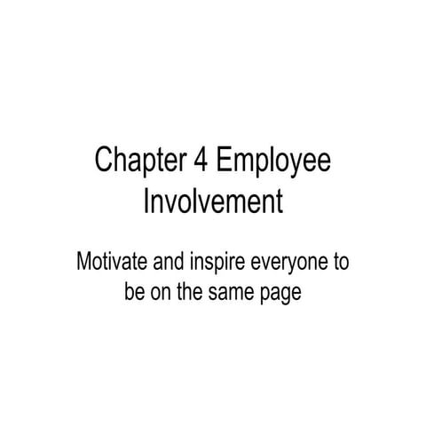 Employee Involvement | PPTX