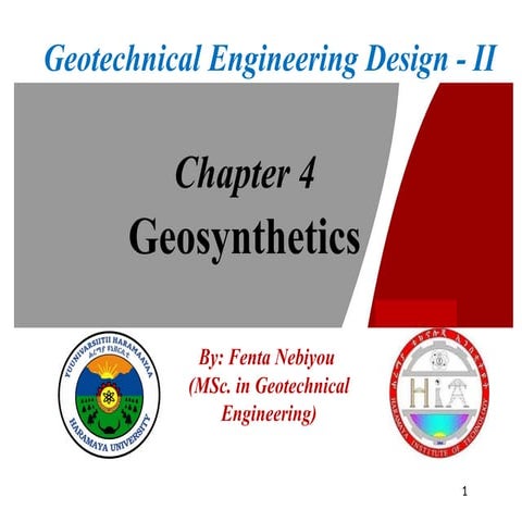 Chapter 4 Geosynthetics materials for soil improvement .pptx