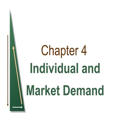 Chapter 4 individual and market demand