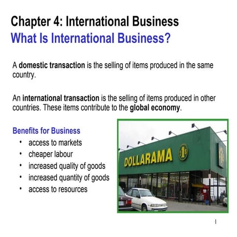 Chapter 4 international business