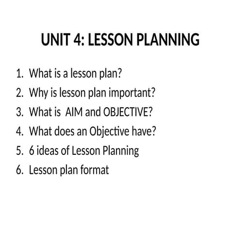 Chapter 4  English LESSON PLANNING Sample.pptx