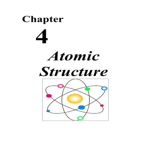 Chemistry - Chp 4 - Atomic Structure - Notes